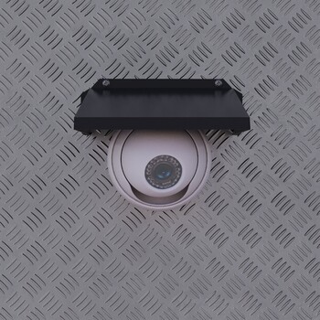 Защитный козырек для видеокамеры чёрный 150 x 150 мм (ЗСК 508)