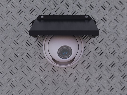 Защитный козырек для видеокамеры чёрный 150 x 150 мм (ЗСК 508)