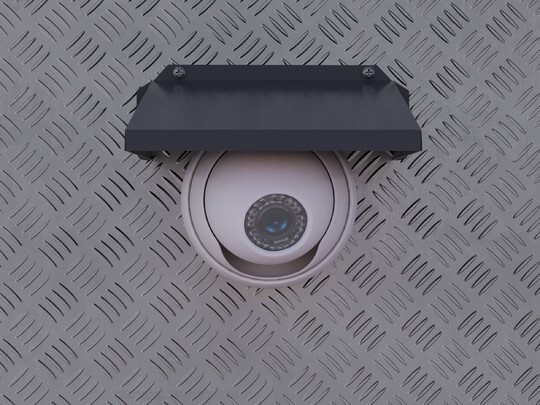 Защитный козырек для видеокамеры серый 150 x 150 мм (ЗСК 508)